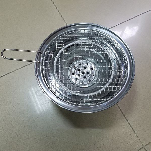 Bếp Nướng Than Hoa Tròn Inox Hàng Việt Nam