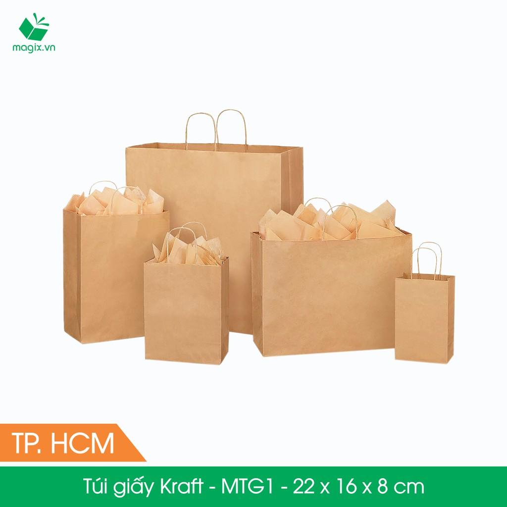 Combo 25 Túi giấy kraft nhật cao cấp giao hàng