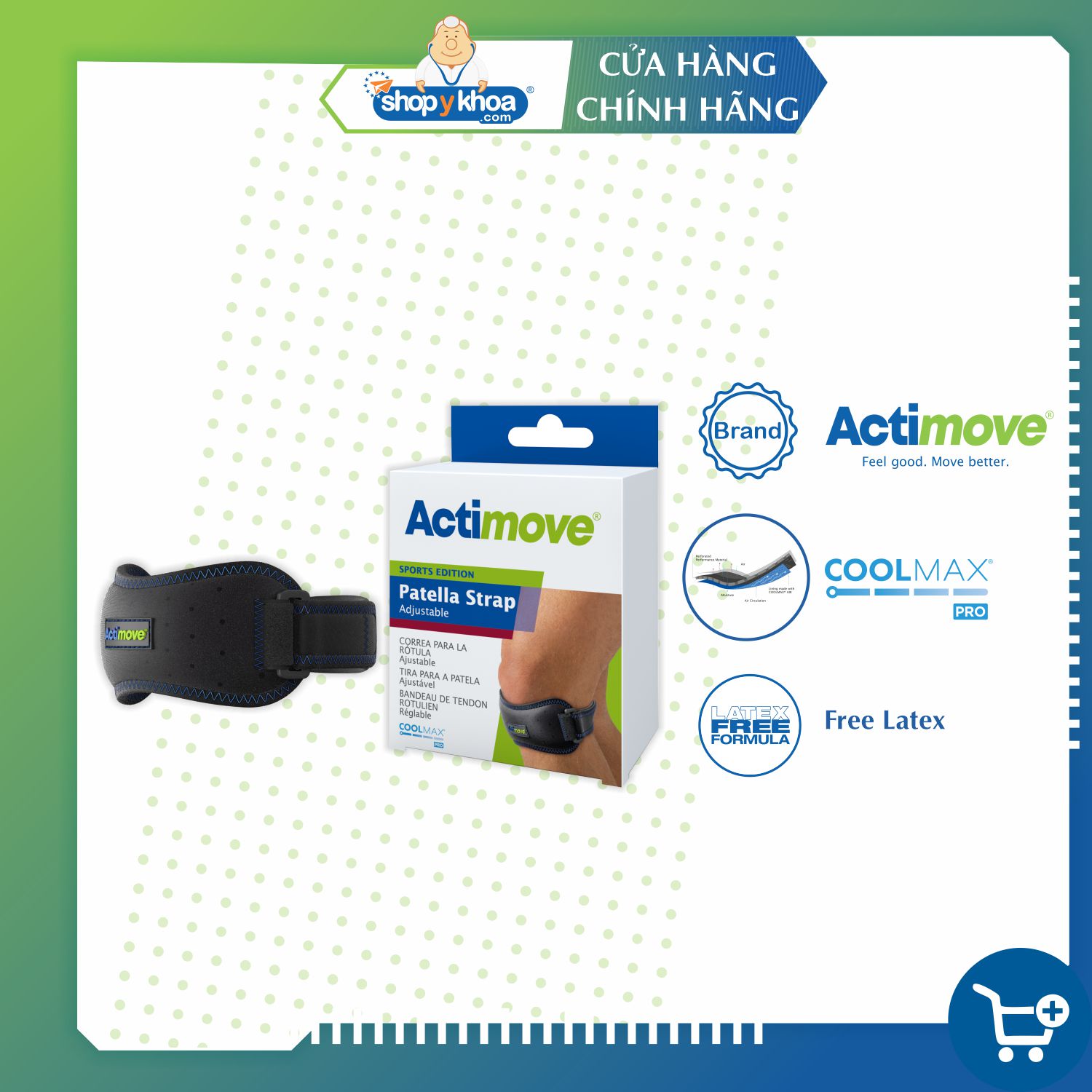 Dây đai bảo vệ xương bánh chè 75589-SPO Actimove Patella Strap