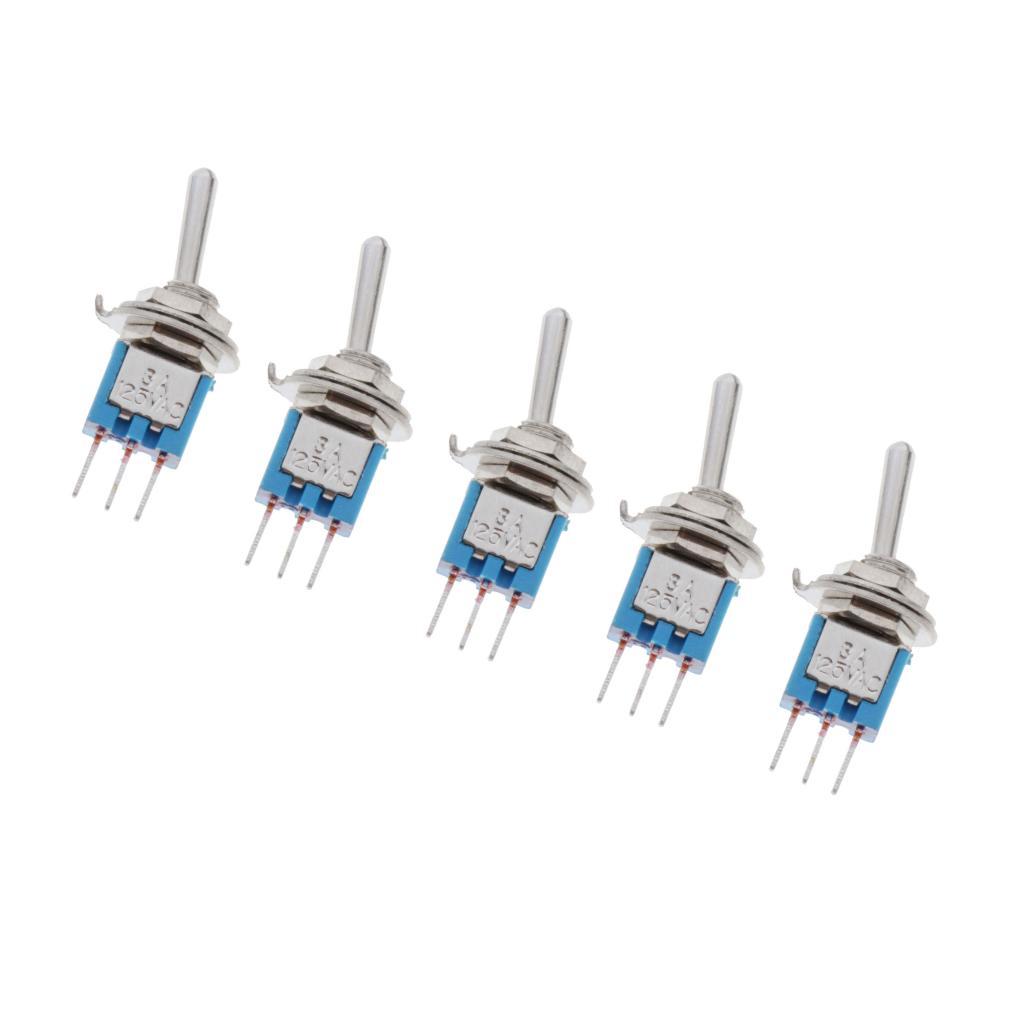 5x   Toggle Switch Momentary Mini Metal Rocker Switches Car Motor