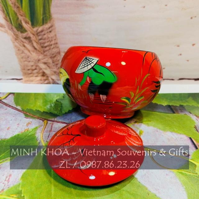 Hũ Lọ Sơn Mài Nhiều Mẫu Đựng Kẹo, Trang Sức 12 cm