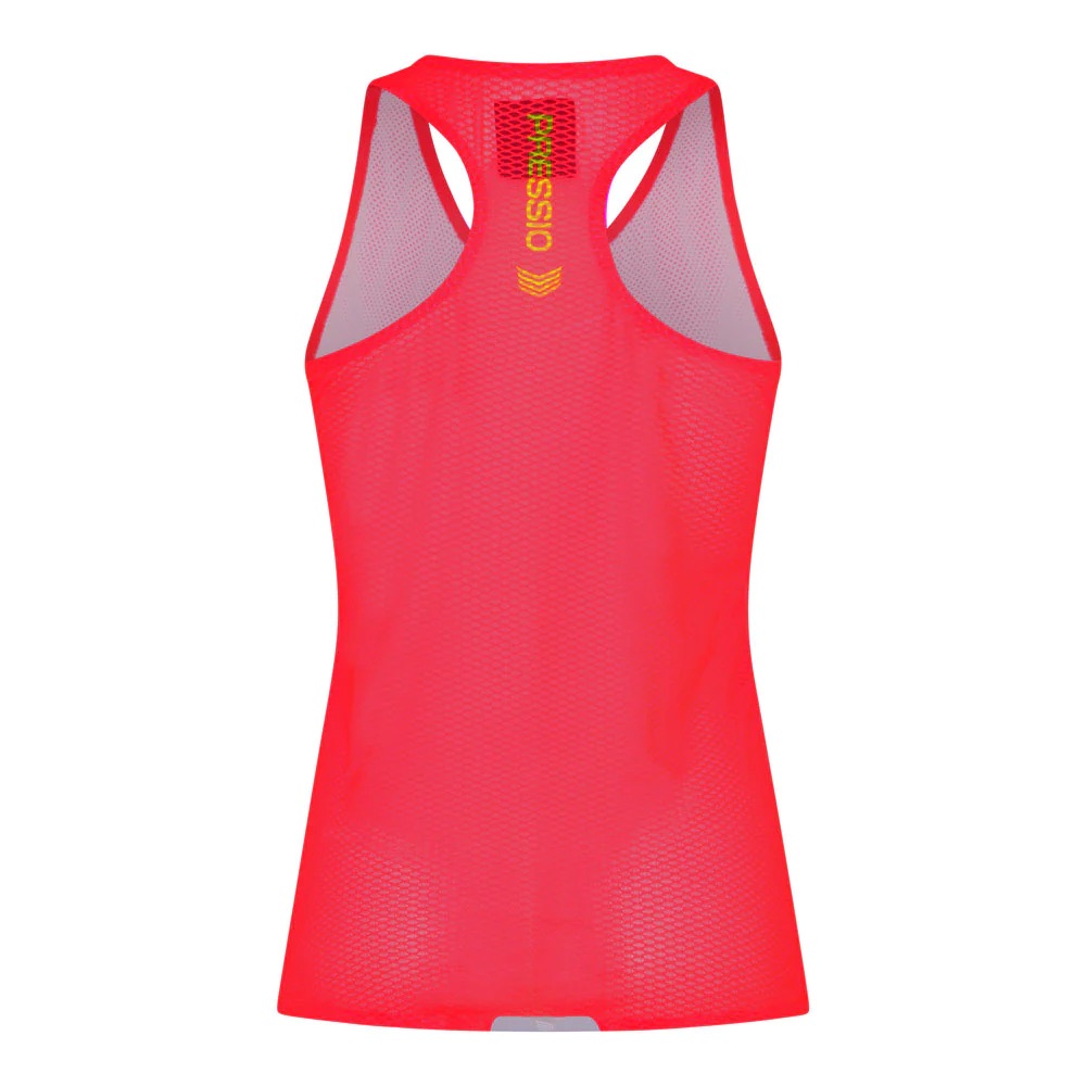 Áo Thun Chạy Bộ Nữ Singlet Pressio - Women’s Run Elite Singlet - Hot Pink/ Lime