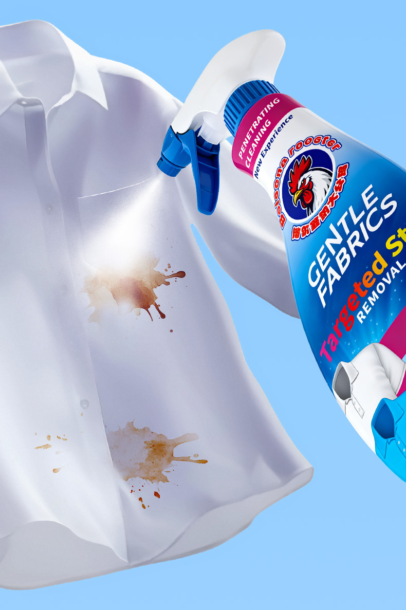 Nước tẩy giúp làm sạch vết bẩn cổ áo nấm mốc trên quần áo hiệu quả Borsena Rooster 550ml