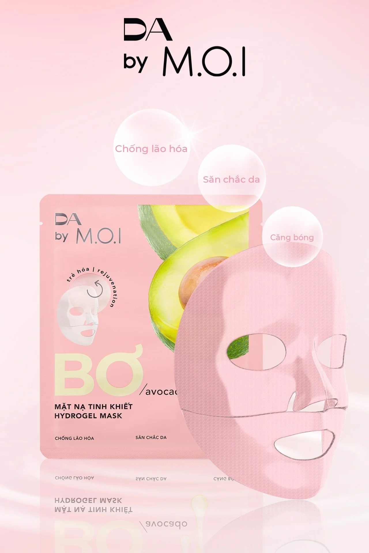 Mặt nạ Bơ tinh khiết DA by MOI Cosmetics dưỡng ẩm - sáng da - trẻ hoá 10g