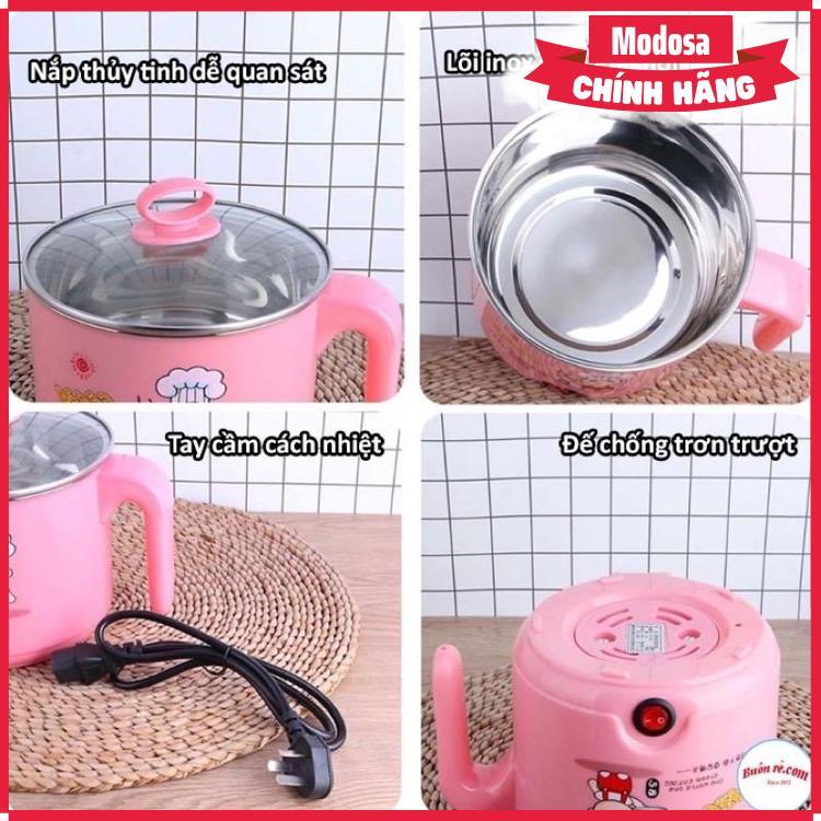 Ca Nấu Mỳ / Lẩu Mini Cắm Điện Modosa 18Cm - Hàng Chính Hãng