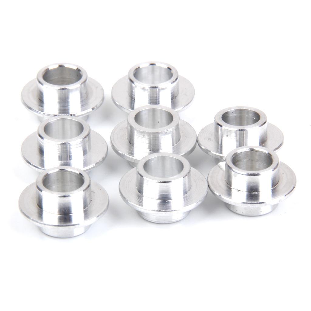8 pieces Alloy Skate Bearing Spacers 8mm + 4pcs Inline Roller Hockey Fitness Skate Wheel 72 mm