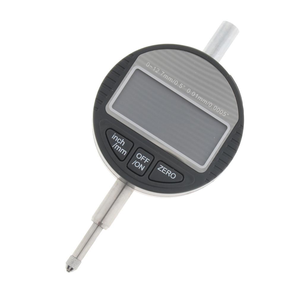 0-12.7MM Gauge Digital Dial Indicator Precision Tool 0.01mm/0.0005in Measure
