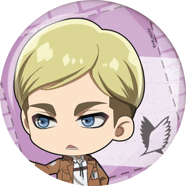 Huy hiệu in hình anime Attack On Titan anime chibi dễ thương huy hiệu cài áo (MẪU GIAO NGẪU NHIÊN)