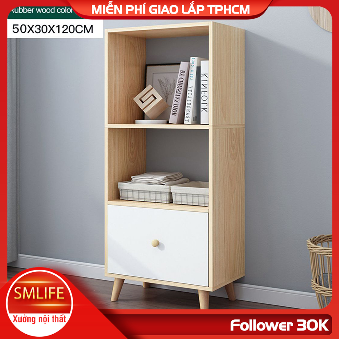 Giá đỡ sách gỗ kiểu dáng nhỏ gọn SMLIFE Ballan