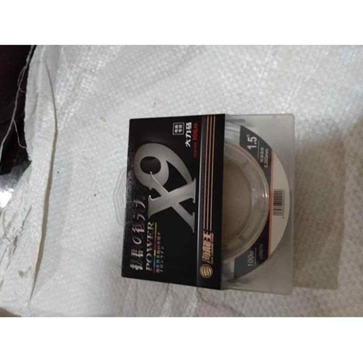Dây dù câu cá siêu bền X9 sợi dù 7 màu đủ size - 100m