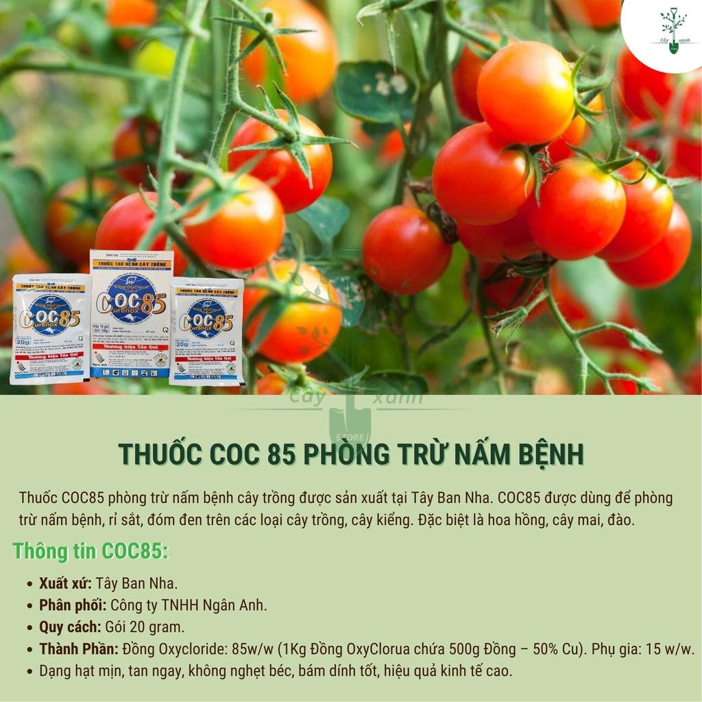 Coc 85 Chế Phẩm Phòng Trừ Nấm Bệnh, Diệt Vi Khuẩn, Tăng Vi Lượng Đồng/ Gói 20 Gr