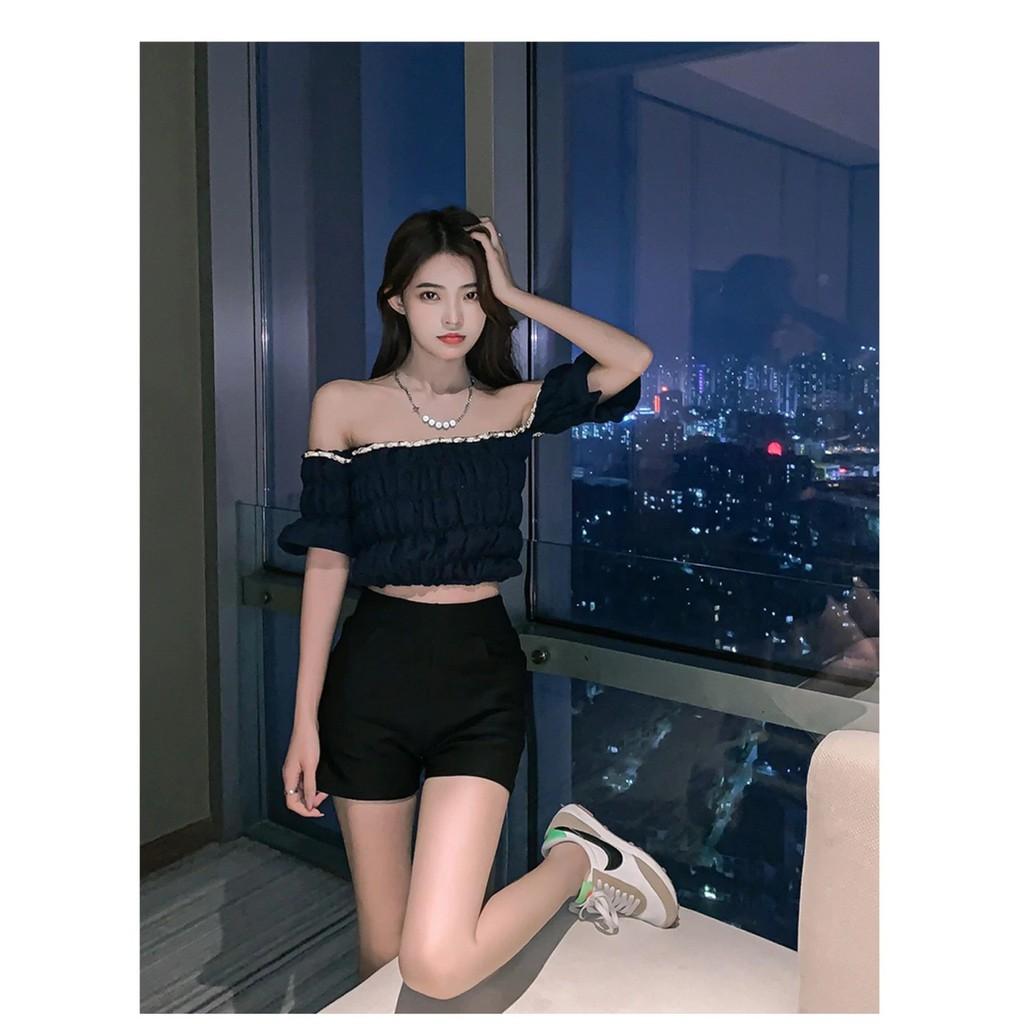 Quần Short Nữ Cạp Cao 7cm Chất Poly Siêu Mát Big Size 70kg Cao Cấp