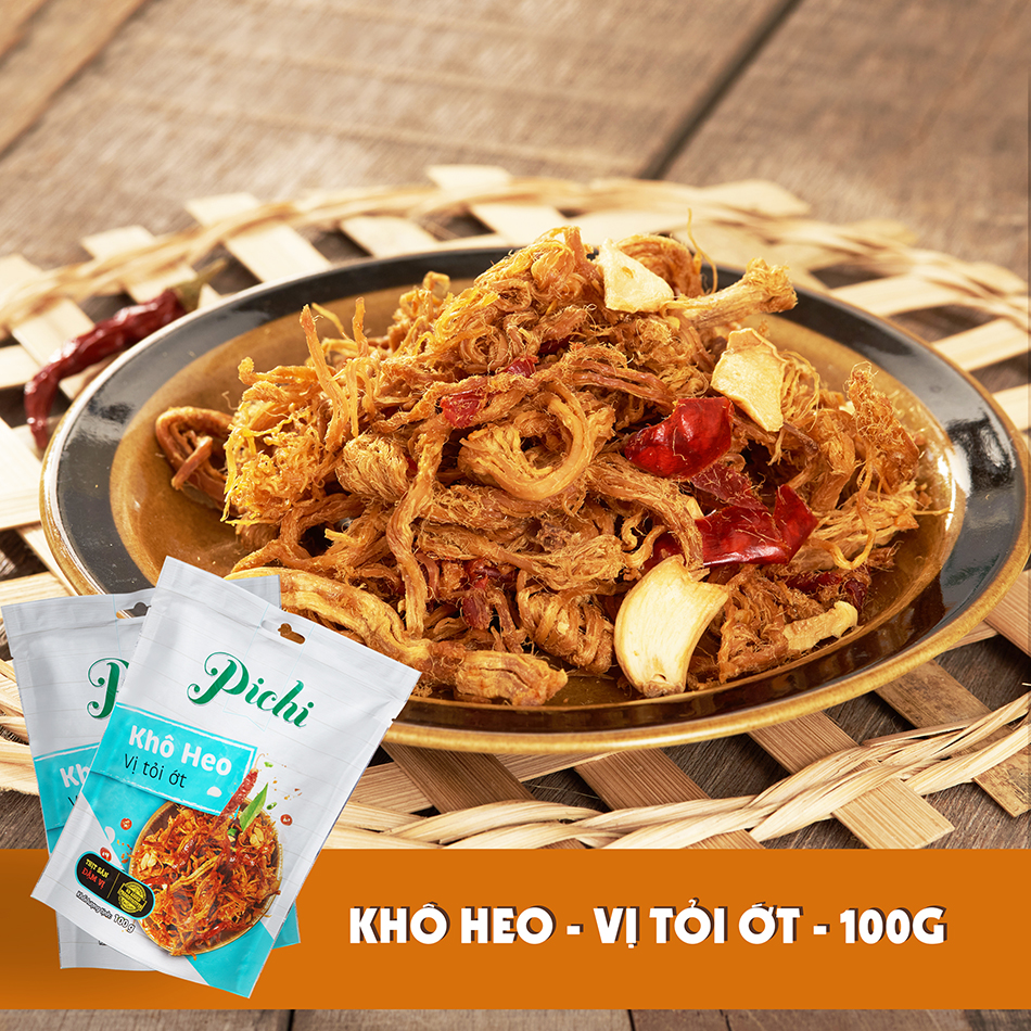 Pichi khô heo vị tỏi ớt 100g