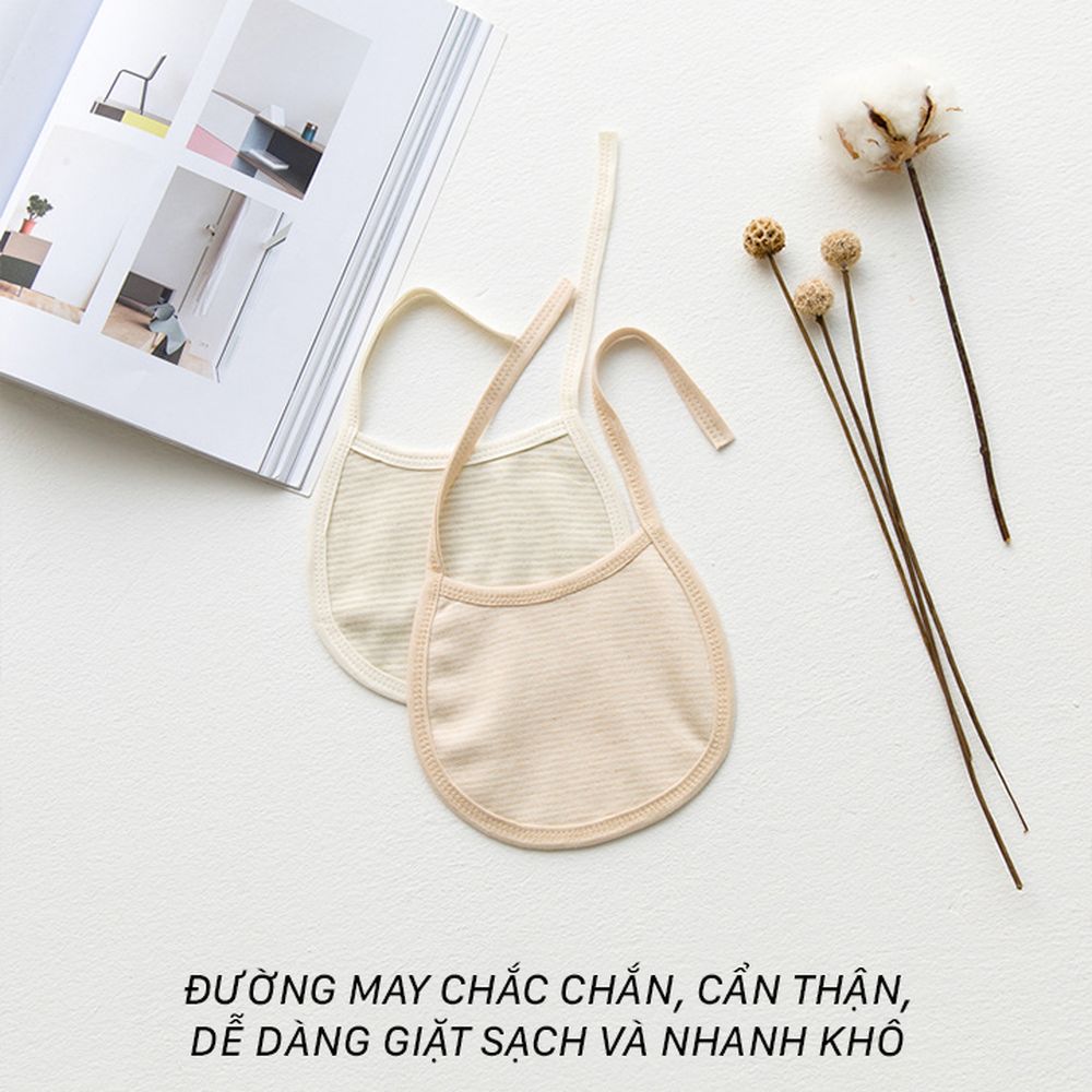 Yếm tròn cho bé chất liệu Cotton mềm mại, an toàn cho bé (yếm cho bé sơ sinh)