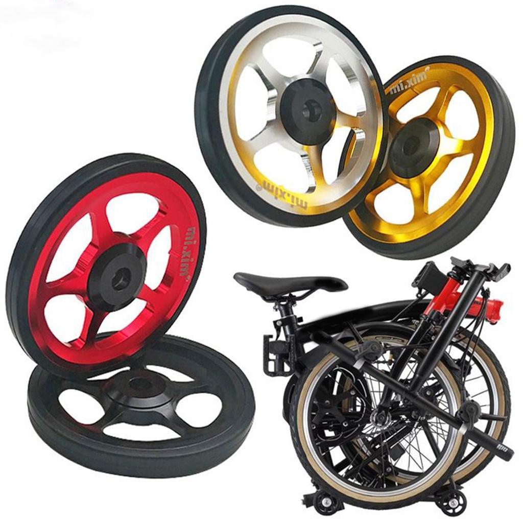 Folding bike Wheel 6cm for    Folding Bike Transporting Pushing Walking Components Parts