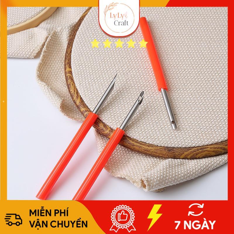 Kim Thêu Nổi Thêu Len Xù Punch Needle Tool, Bộ Thêu Len Xù Đơn Giản Dành Cho Người Mới Bắt Đầu