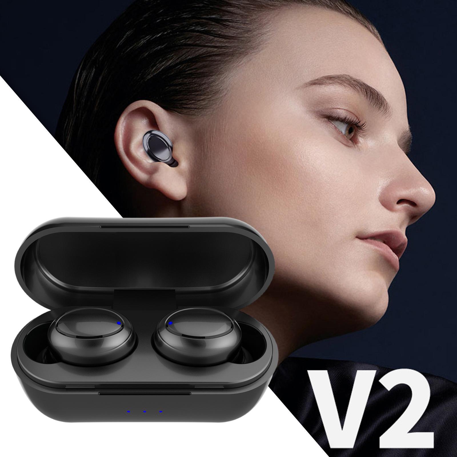 True Wireless Earbuds Bluetooth Headphones Waterproof IPX5 for Sport Work