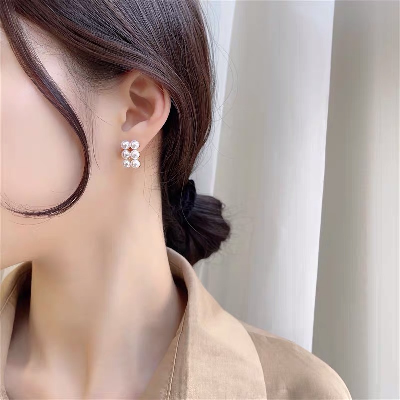 Khuyên tai ngọc trai nhân tạo hàn quốc