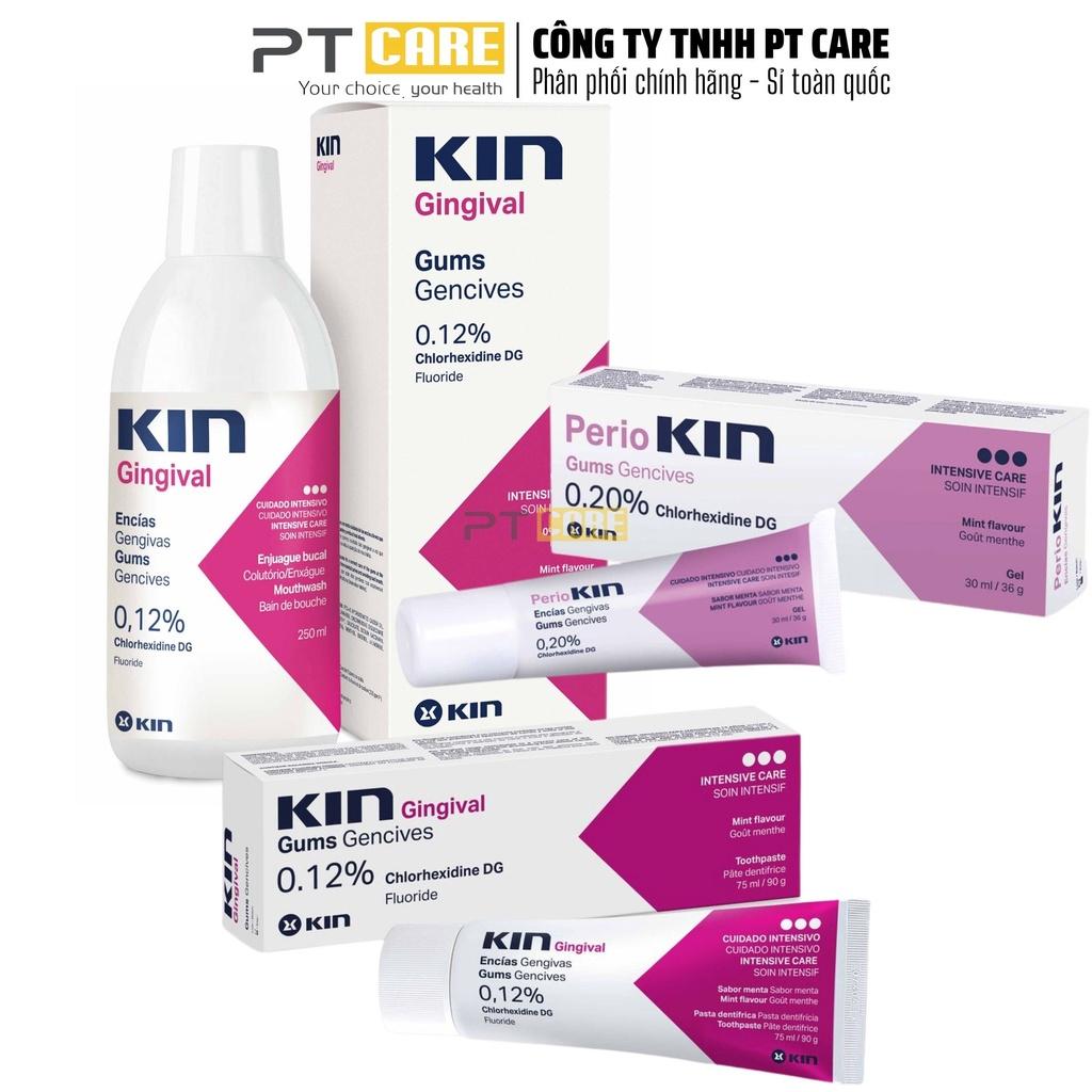 Combo Nước Súc Miệng Và Kem Đánh Răng Kin Gingival 250ml/75ml Ngăn Ngừa Viêm Nướu