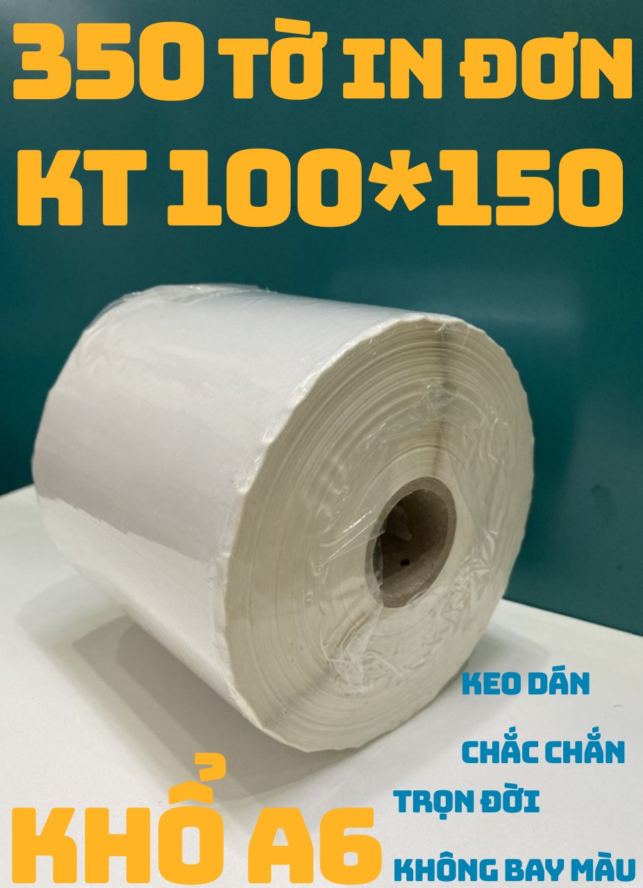 Giấy in tem nhiệt, 100x150mm