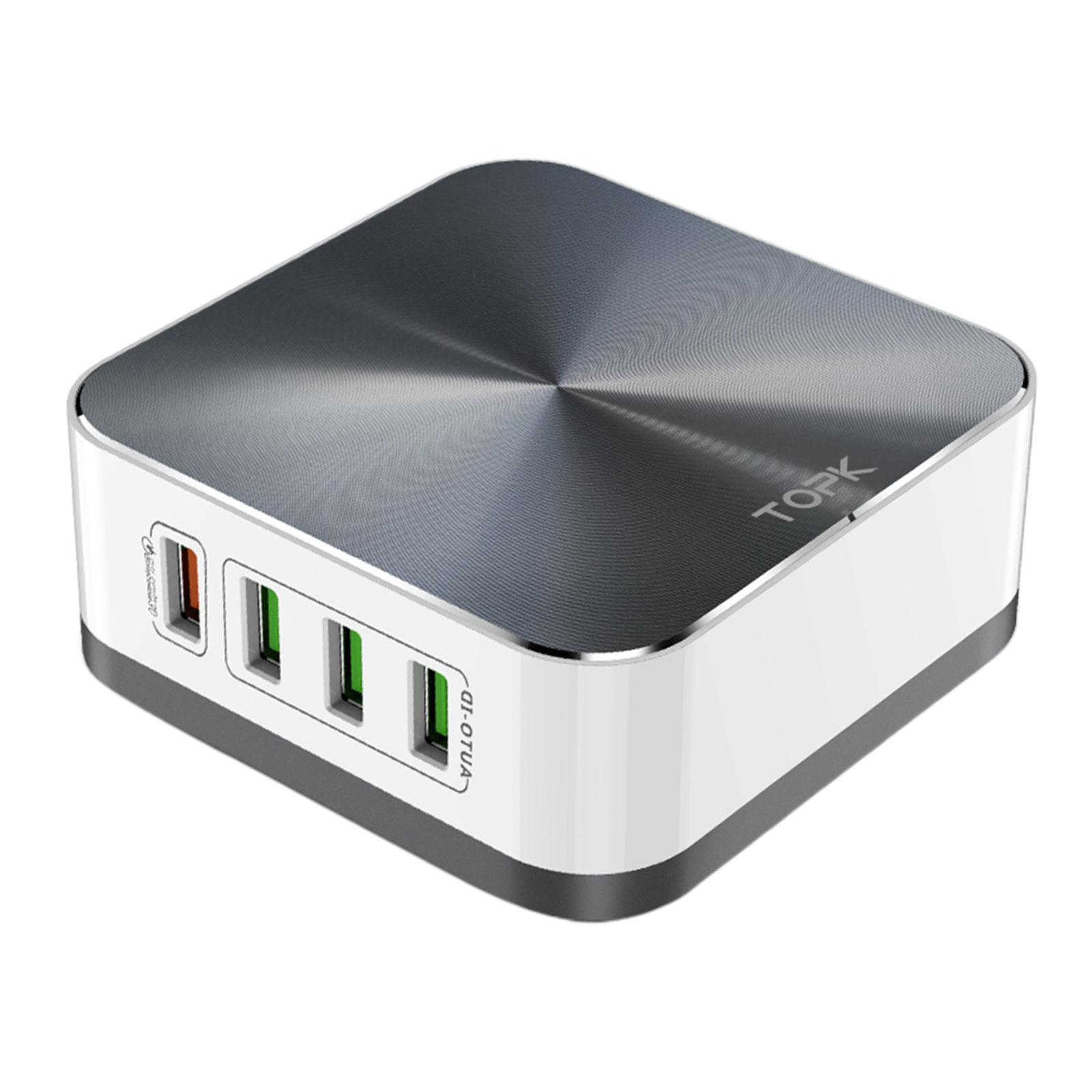 Travel High- 8-Port Quick Charge Wall Charger Power Adapter UK Plug