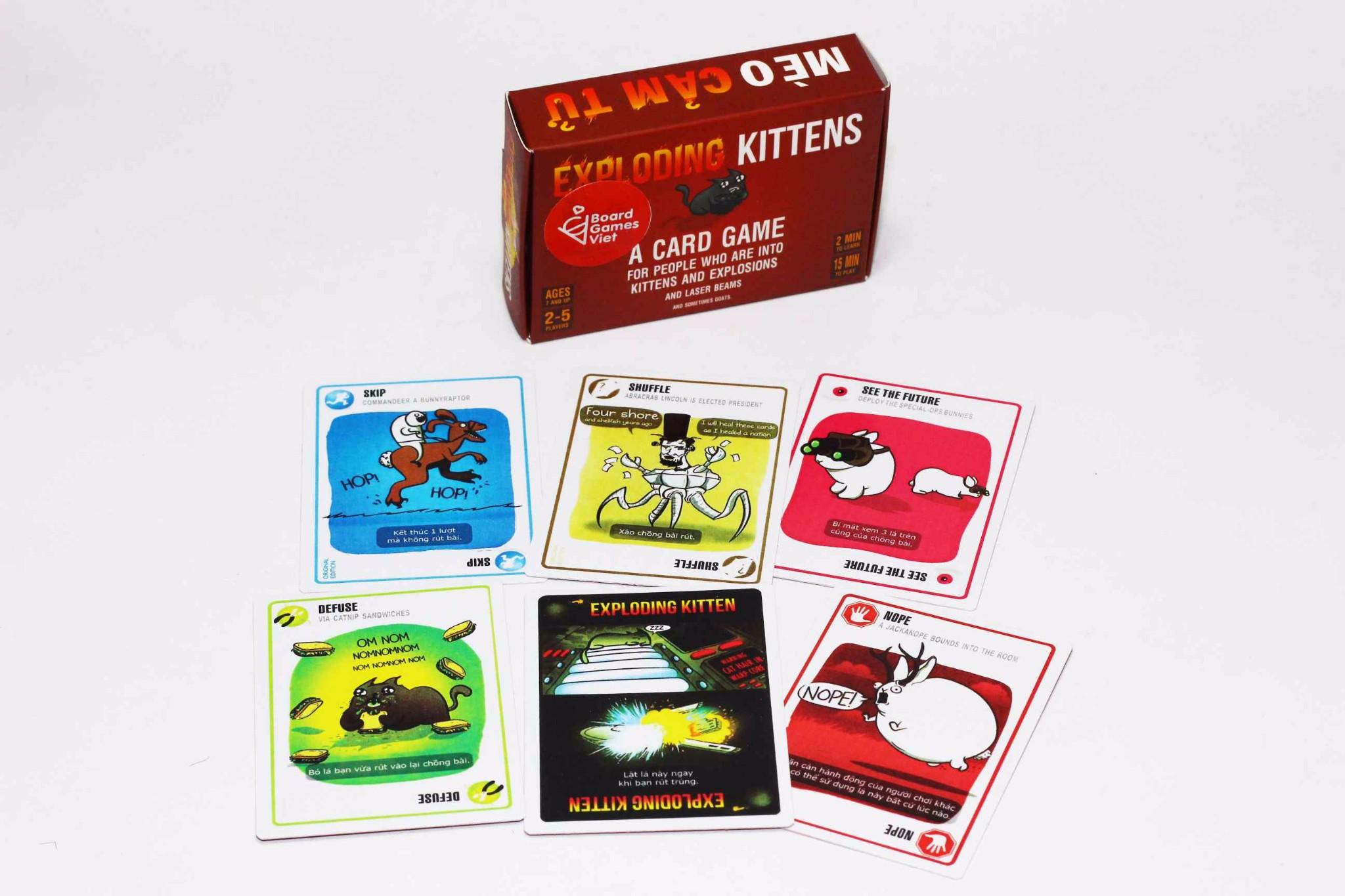 Trò chơi Board Game Mèo Nổ Exploding Kitten