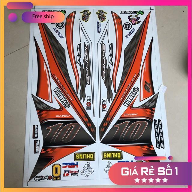 Tem rời Exciter 2011 số 10 xám