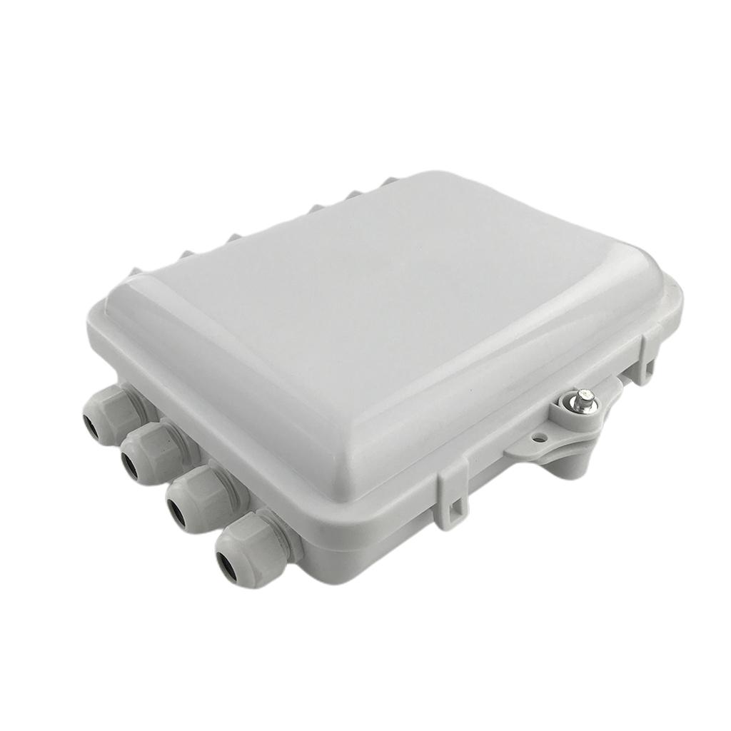 12 Core FTTH Fiber Optic Distribution Box, Terminal Box ABS FTTH Terminal Box for Outdoor Indoor, Rainning-proof, Waterproof