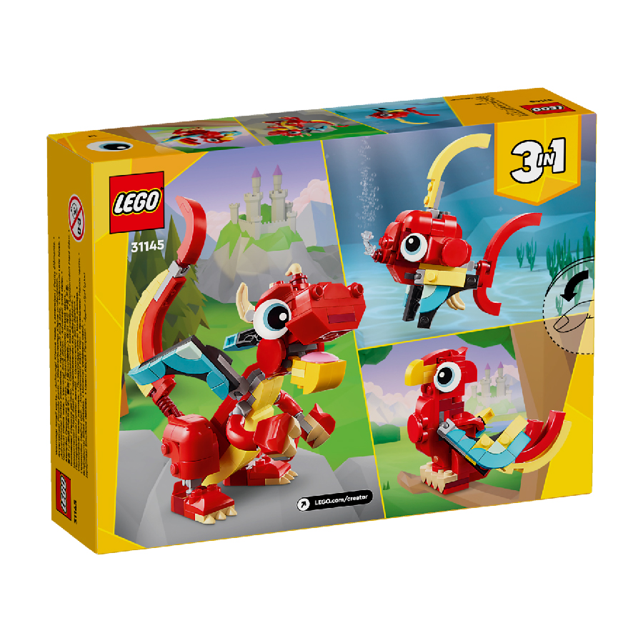 Đồ Chơi Lắp Ráp Rồng Đỏ May Mắn LEGO CREATOR 31145 (149 chi tiết)