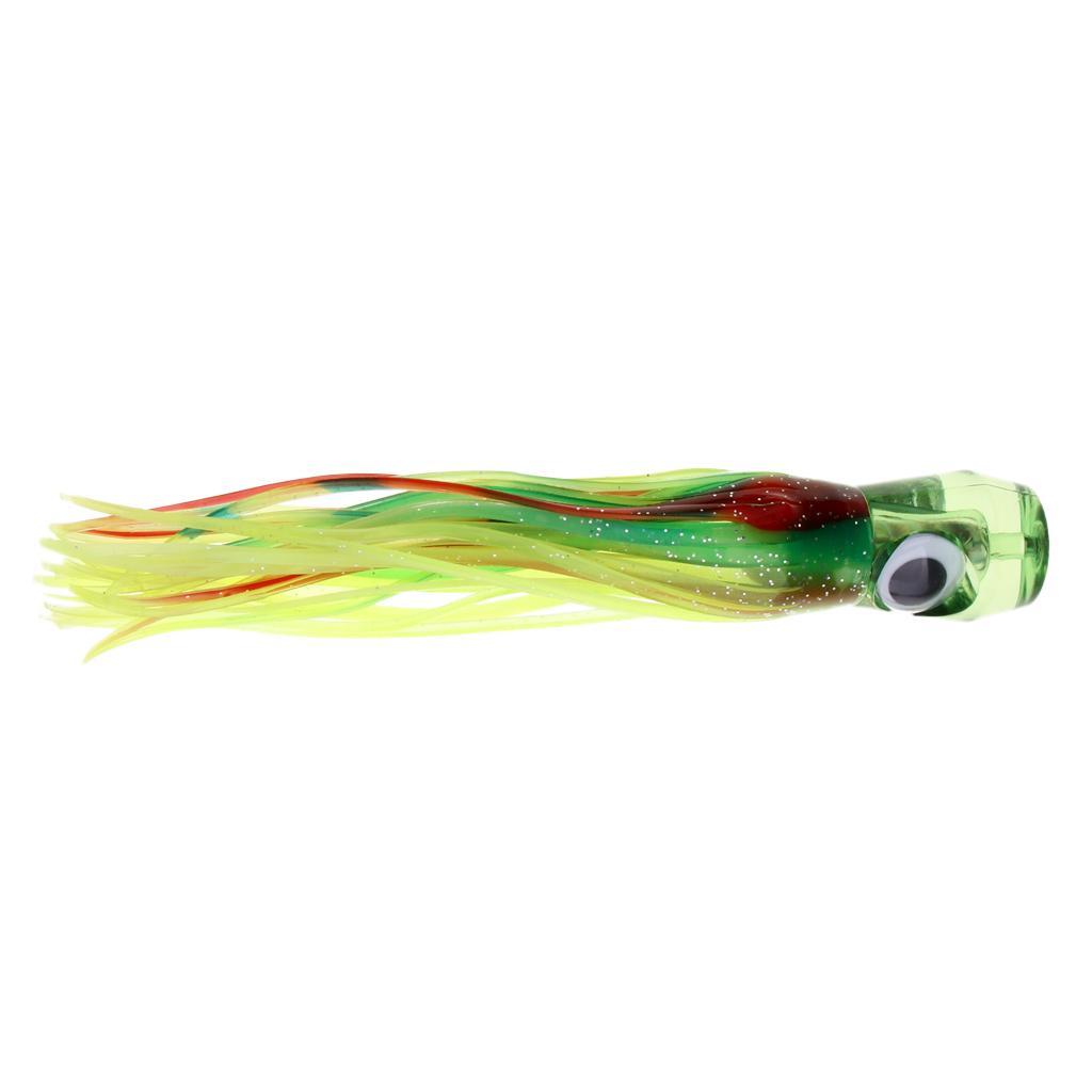 4x Saltwater Fishing Octopus Squid Skirt Lure Marlin Tuna Trolling Lures