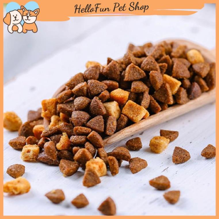 Thức ăn hạt cho mèo Happy 100 mix thịt gà và cá hồi thơm ngon, giàu dinh dưỡng