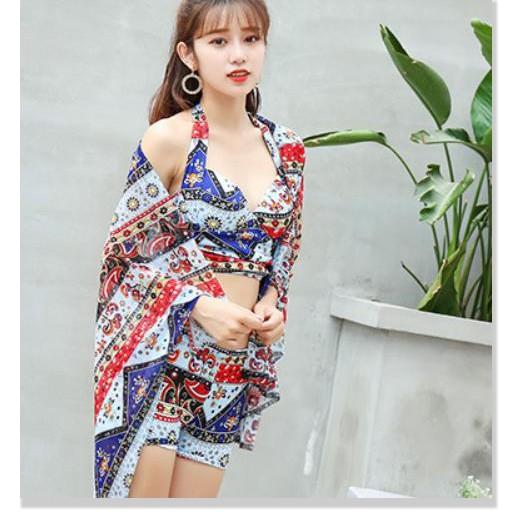 Bikini- Đồ Bơi 2 Mảnh Dạng Thổ Cẩm