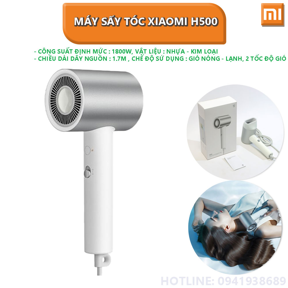 Máy sấy tóc xiaomi H500 sấy lạnh và tạo ion âm - Hàng nhập khẩu