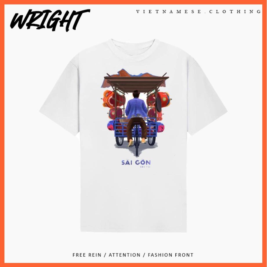 Áo Phông Tay Lỡ Chú Lái Xích Lô Văn Hóa Việt Nam Form Rộng Unisex Chất Cotton