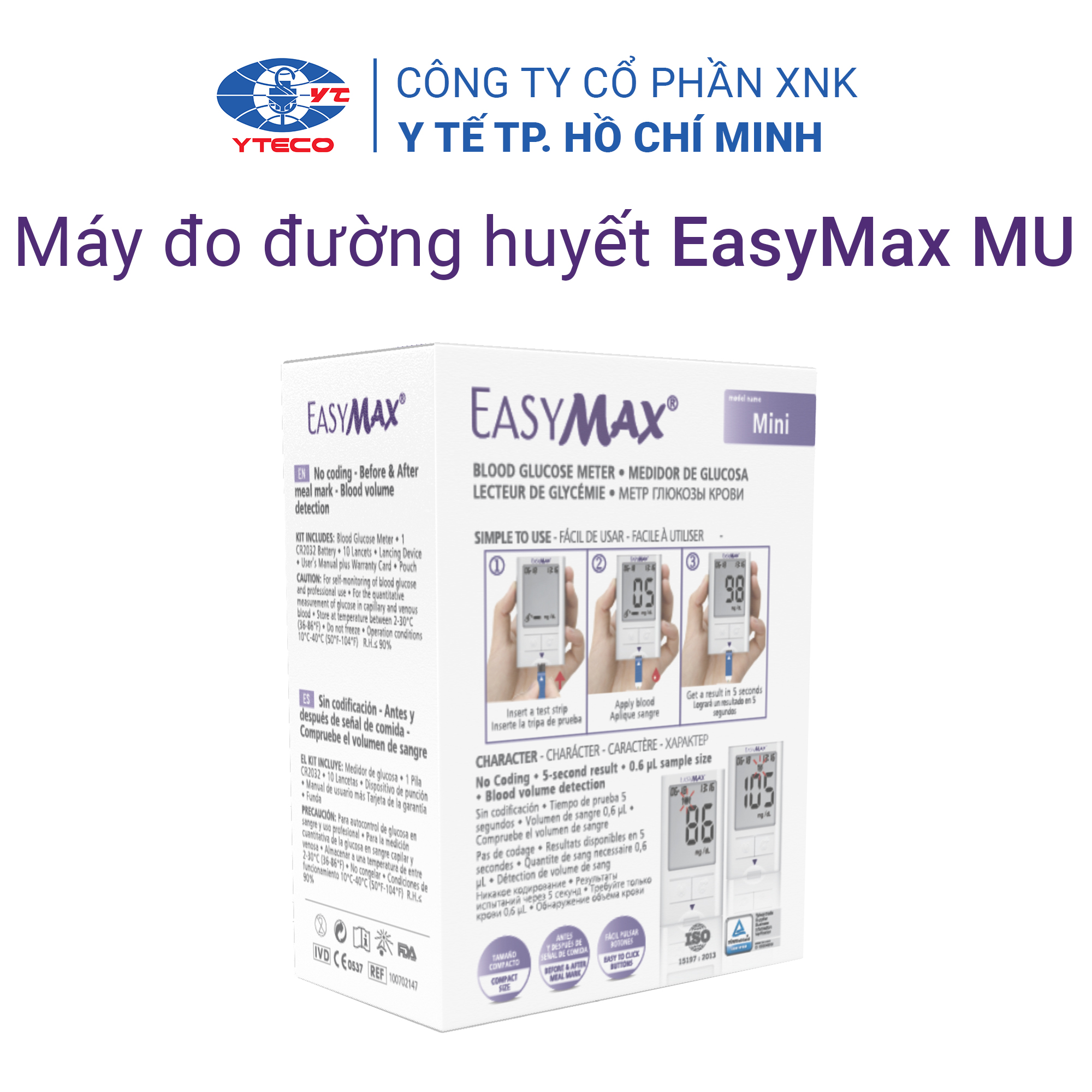Máy thử đường huyết EasyMax Mini