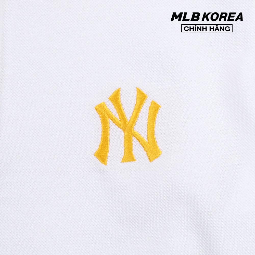 MLB - Áo thun nữ croptop cổ bẻ Basic Crop Pique 31TSQW131-50W