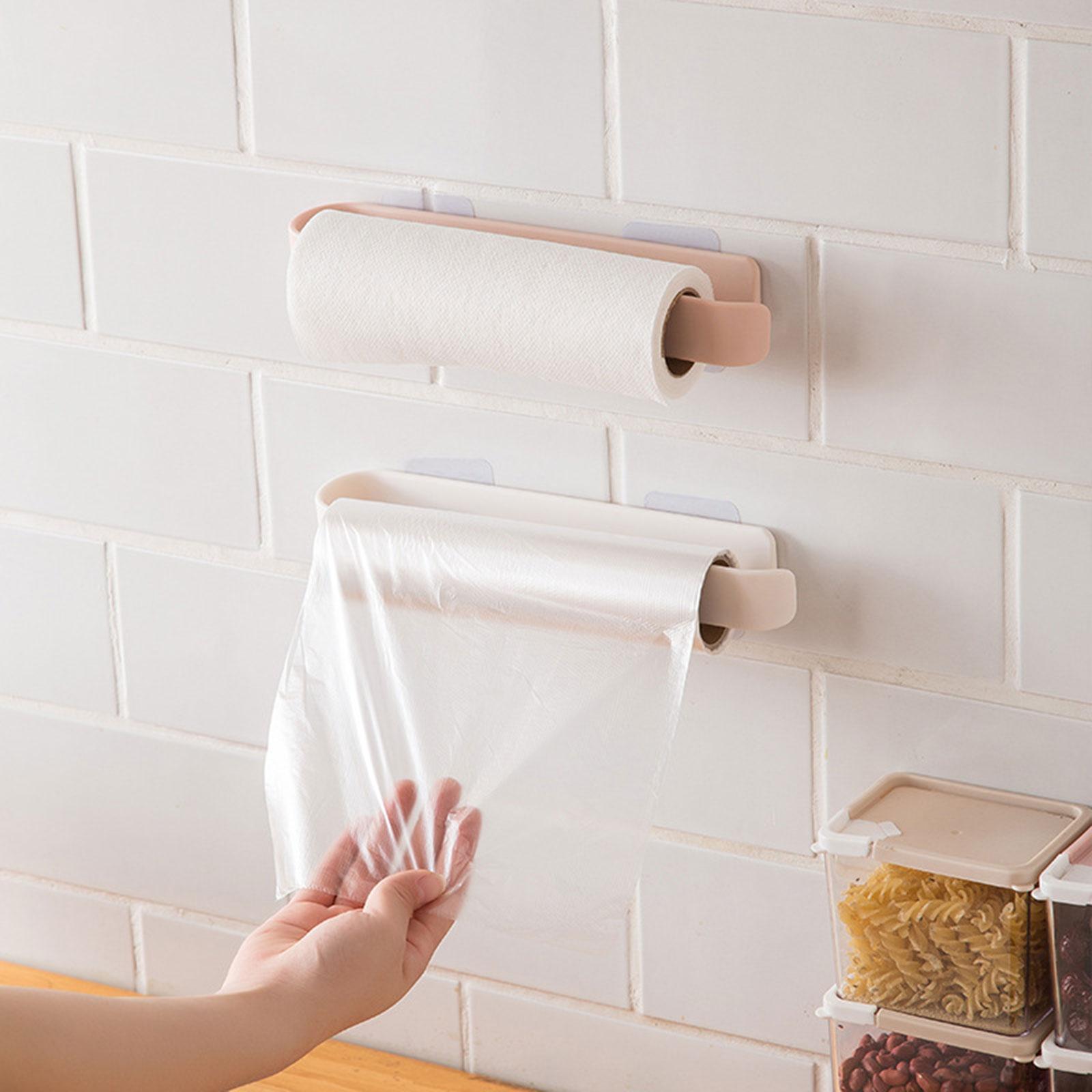 Multifunctional Bath Towel Holder Wall Storage Rack Hanging Storage Shelf for Kitchen Bathroom