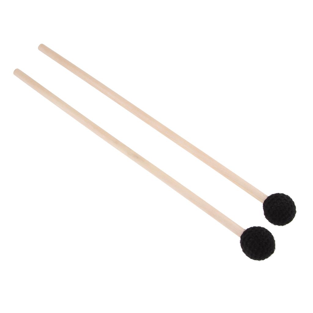 Wood Tongue Drum Sticks Lotus Drum Xylophone Mallets Rods Hammer,1 Pair