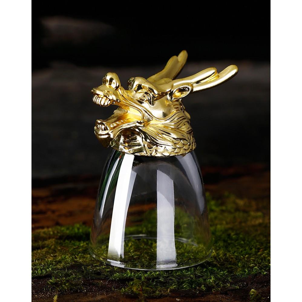 Bộ ly uống rượu 12 con giáp cao cấp mạ vàng 18K – Quà biếu tết, tân gia sang trọng, đẳng cấp -GD202