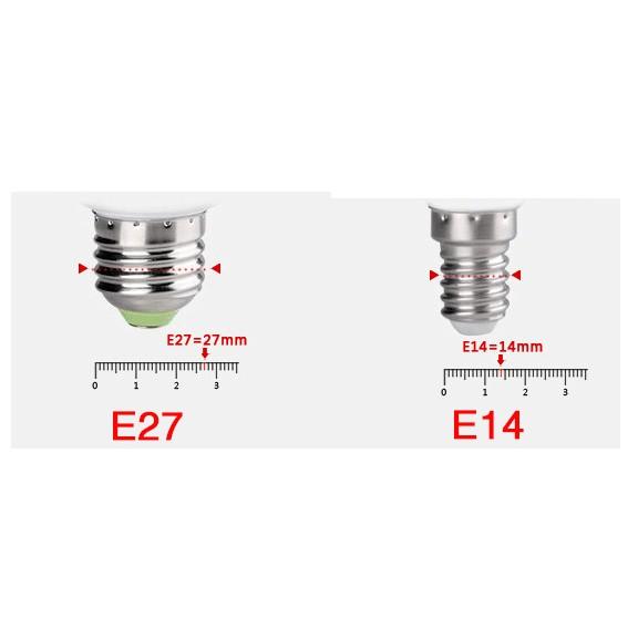 Đuôi Đèn Chuyển Đổi Từ E14 Sang E27 Tiện Dụng