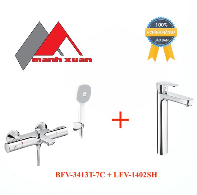Combo trọn bộ INAX BFV-3413T-7C + LFV-1402SH