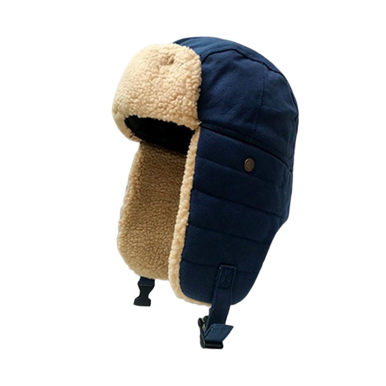 Winter Bomber Hat Ski Caps Hiking Warm Windproof Unisex Trooper Trapper Hat