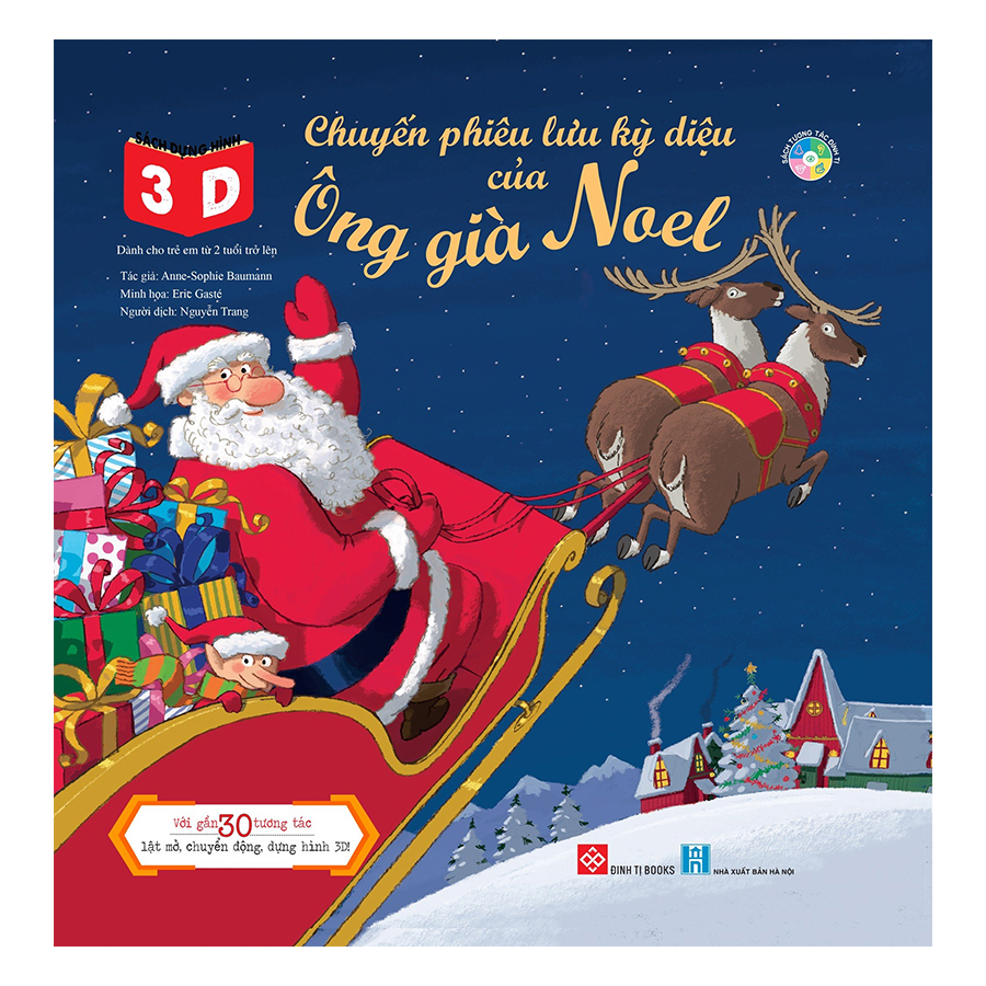 Sách Dựng Hình 3D - Chuyến Phiêu Lưu Kỳ Diệu Của Ông Già Noel