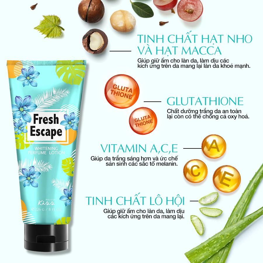 Bộ Đôi Dưỡng Thể Trắng Da Hương Nước Hoa Trái Cây Ngọt Mát Crazy + Fresh 452g