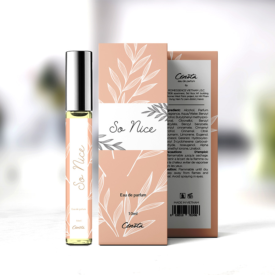 Nước hoa mini dạng lăn Cenota So Nice 10ml Chính Hãng Ngọt Ngào Nóng Bỏng