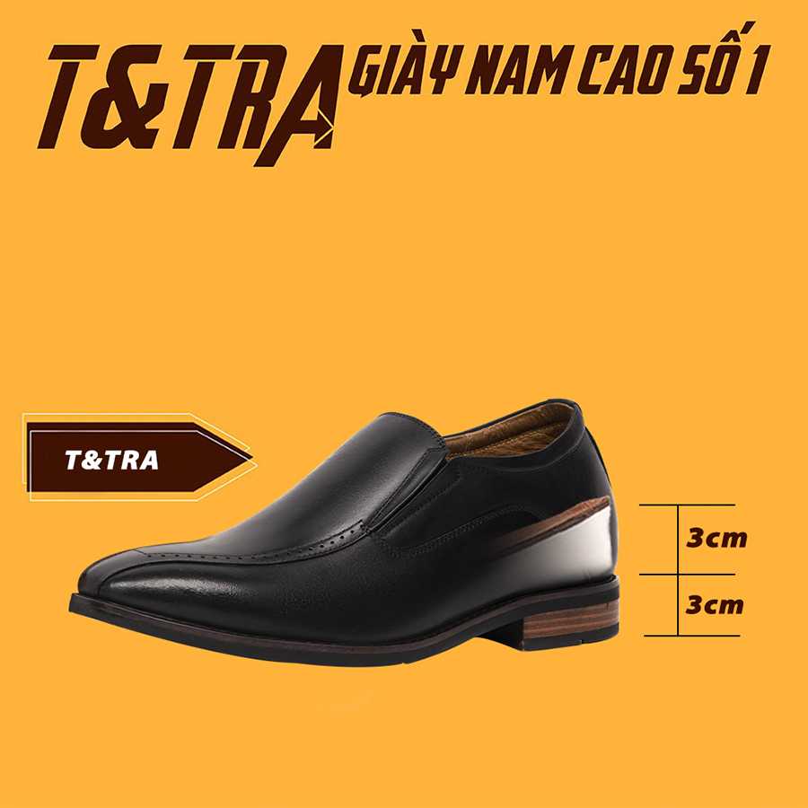 [ 6CM ] Giày Tăng Chiều Cao Nam T&amp;TRA A201Đ