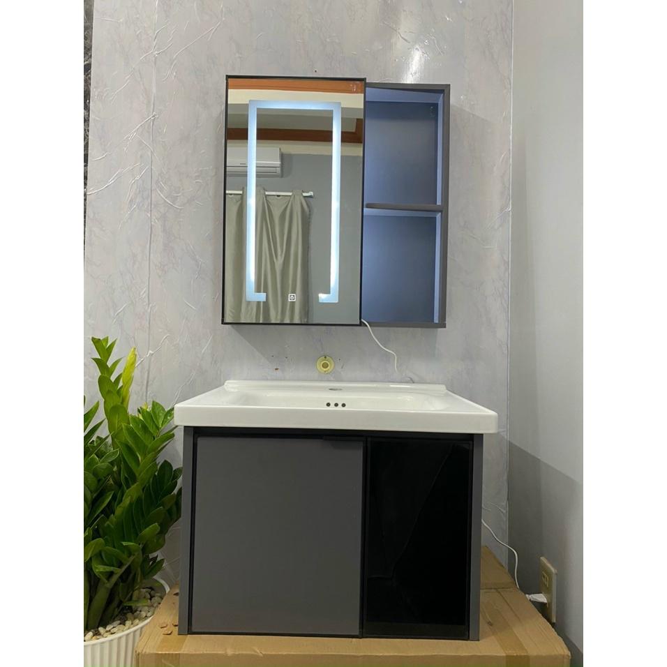 BỘ COMBO TỦ LAVABO + KỆ GƯƠNG CÓ ĐÈN