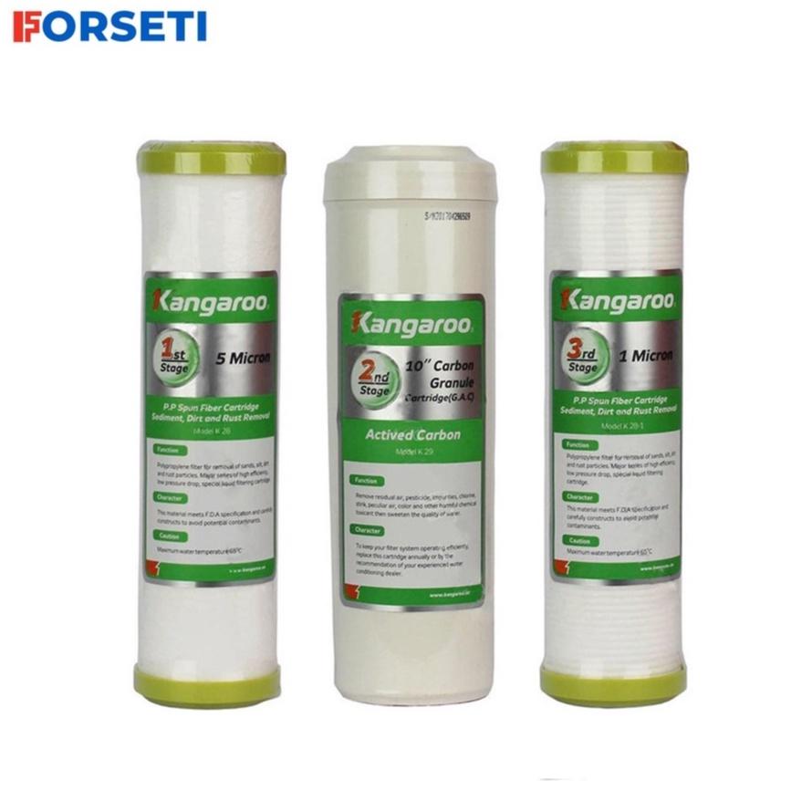 Combo 2 bộ lọc thô 123 + 2 lõi số 1 cho máy Kangaroo hàng chính hãng