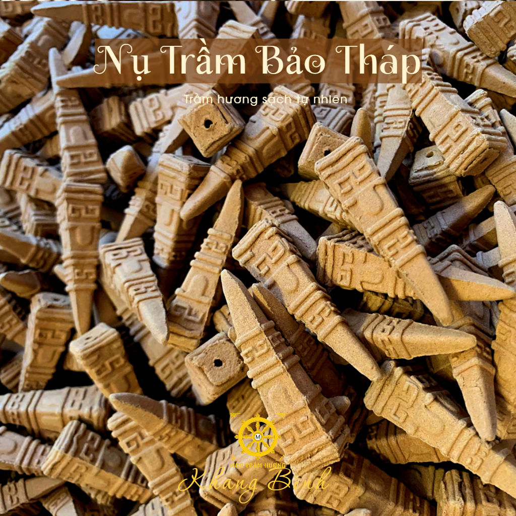 Nụ trầm hương Bảo Tháp Cao Cấp (45 Nụ) xông nhà cửa , hương thơm thanh ngọt dễ chịu - Mộc Trầm Hương Khang Bình