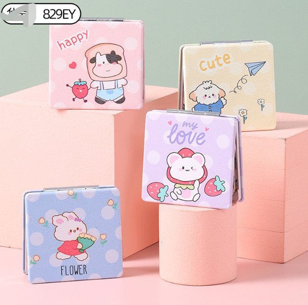 Gương Gấp Mini 2 Mặt Siêu Cute Tiện Lợi